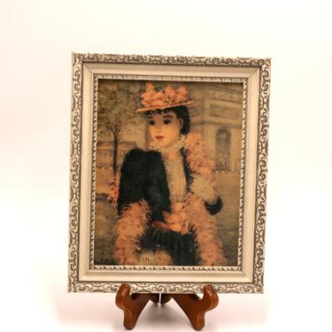 vintage Huldah prints/set of two/Before the Race/Premiere Au Rendez Vous/white/gray frames 