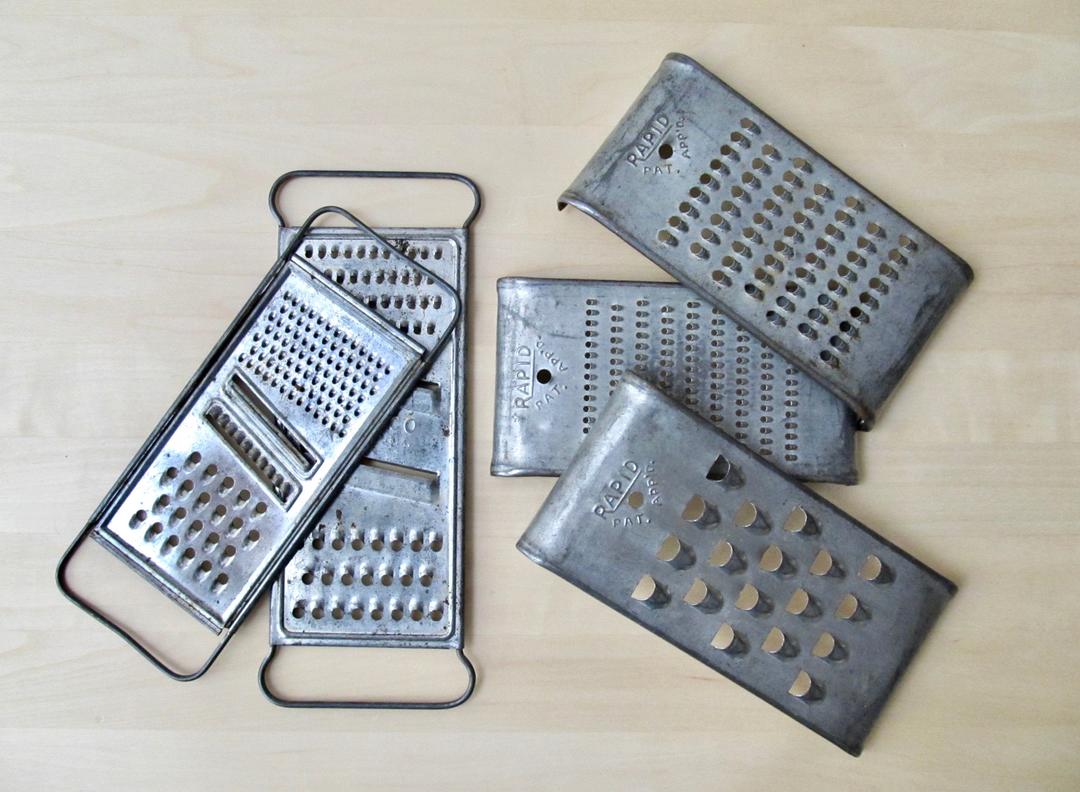 Vintage Bromco Rustic 4 Sided Cheese Grater Metal Shredder Kitchen