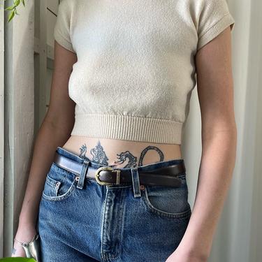 80s Dior Reversible Leather Belt