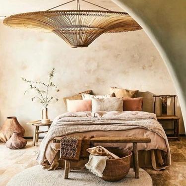 Avian Vintage Style Rattan Extra Large Pendant Light Ceiling - Preorder for late November/ Early December 2021 Arrival 