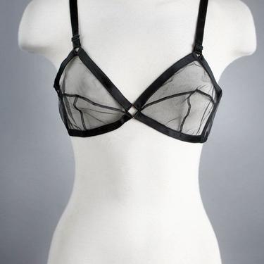 1950's Black Sheer Sexy Fetish Vintage BRA - | Boutique 369 - Palm Springs,  CA | ATTIC