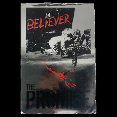 Vintage The Promise “Believer” Silver Foil Poster