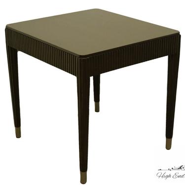 Bernhardt Furniture Contemporary Modern Black Painted 24x26" Accent End Table 346-112r 