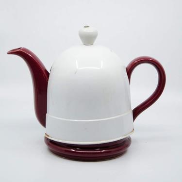 Vintage Two Piece Ceramic Teapot 