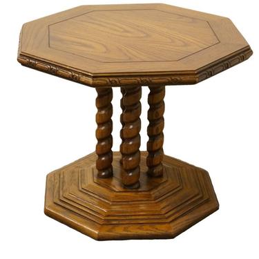 Lane Furniture Mediterranean Rope Twist Octagonal Accent End Table 1424-18 