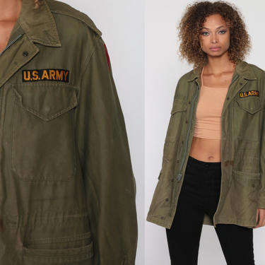 Oversized army green jacket best sale