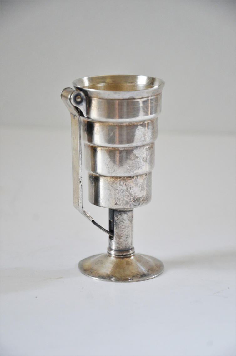 Vintage Napier Mini Silver Plate Cocktail Shaker Jigger