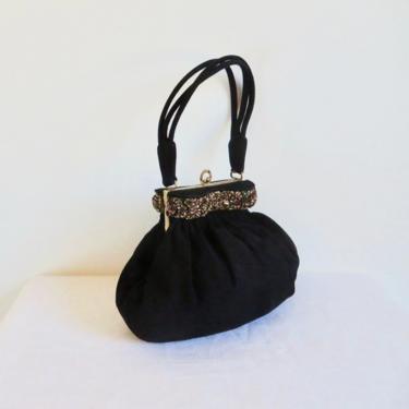 1940s leather handbag - Gem
