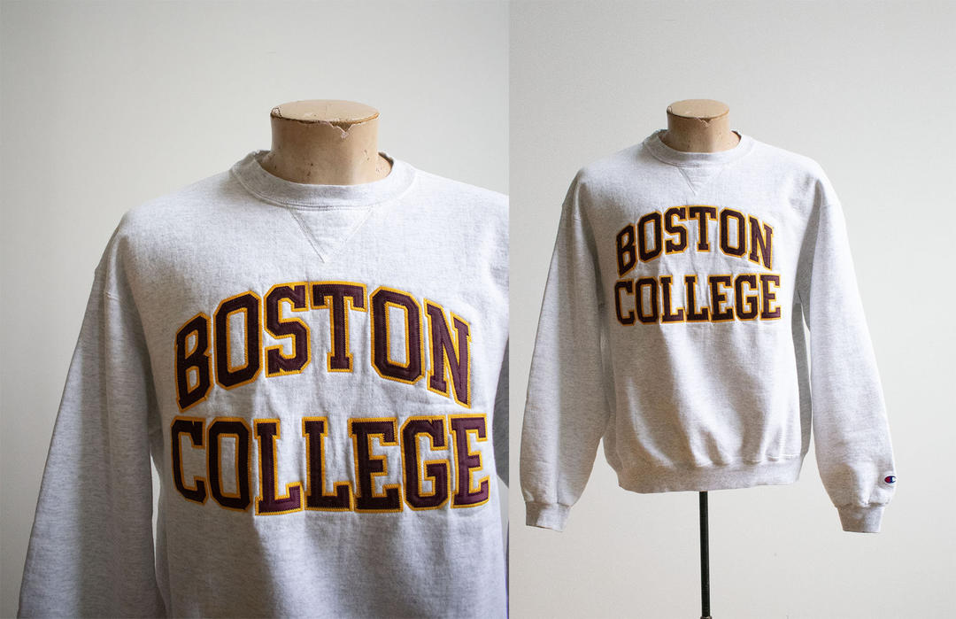 Vintage 90's Champion Boston College Crewneck Sweatshirt - Teeholly