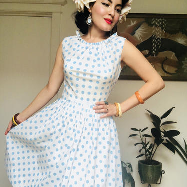 1950s Stacy Ames polka dot pinup rockabilly dress | Kiko Bells Vintage -  Chicago, IL | ATTIC