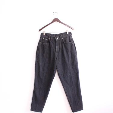 High Waisted Chic Black 90s Jeans 