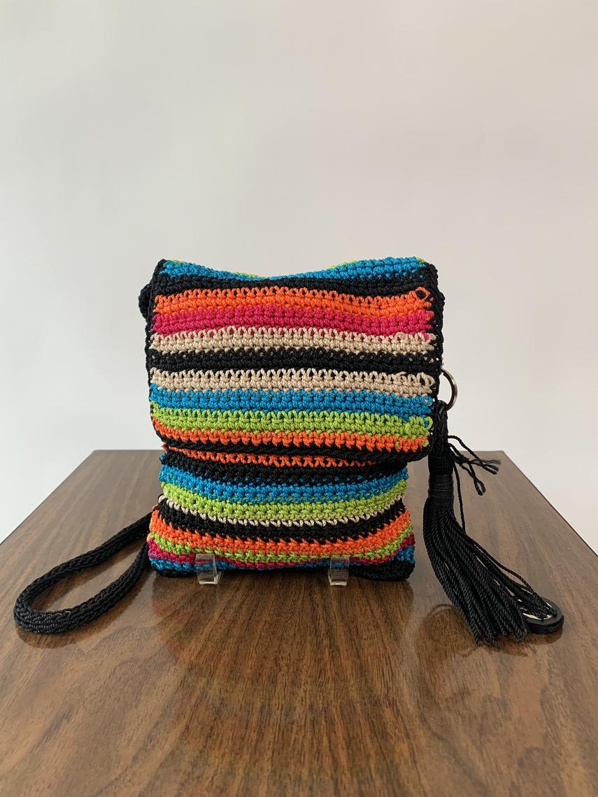 The Sak Rainbow Open Work Crochet Crossbody Bag | Prototype Vintage ...