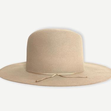 Vintage 1940s STETSON Western Hat ~ 7 1/8 ~ Cowboy ~ Fur Felt Fedora ~ 3X Beaver ~ Open Crown / Boss of the Plains 