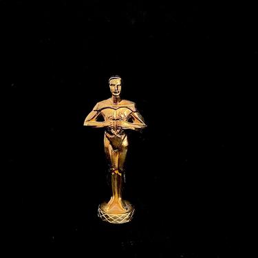 Vintage Metal OSCAR Award Statue 8.5&amp;quot; Tall by R. S. Owens Chicago 1984 