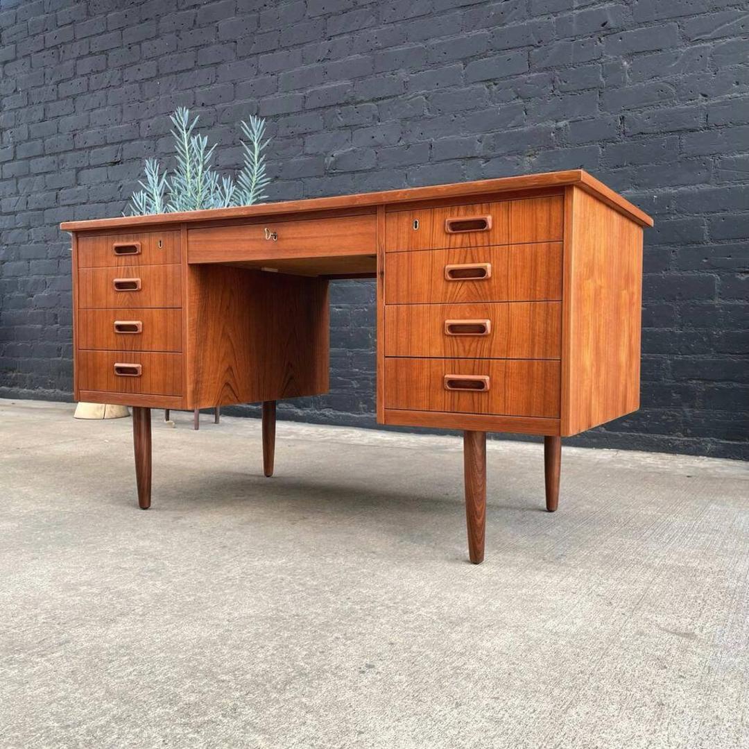 Vintage Danish Modern Teak Desk, c.1960’s Vintage Supply East LA