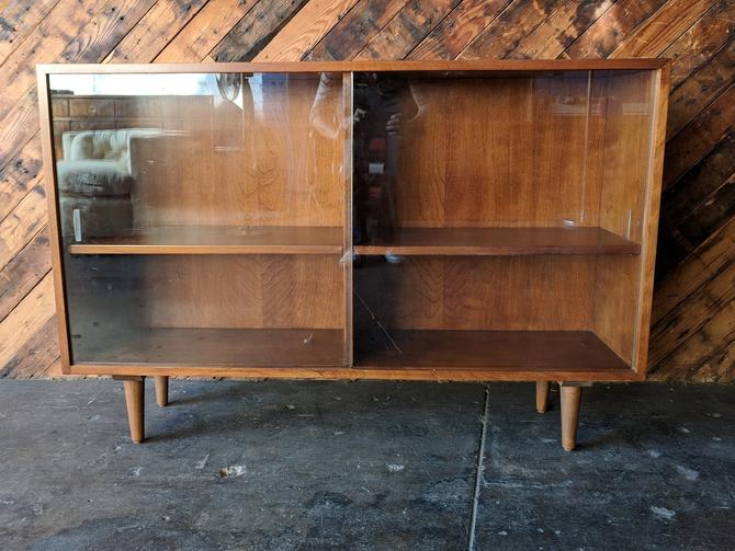 Mid Century Bookcase With Sliding Doors And Adjustable Shelves By Thehuntvintagela From The Hunt Vintage Of Highland Park Los Angeles Ca Attic