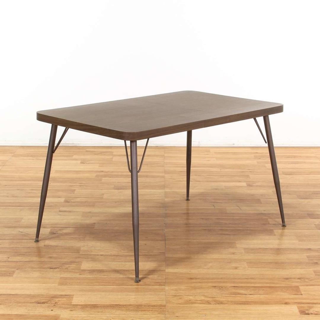 Formica Top Dining Table w/ Metal Base Loveseat (Los Angeles