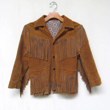 High quality Vintage Joo Kay Womens Leather Suede Jacket Cropped Size Medium Western Cowboy