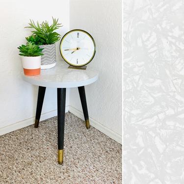 Vintage Plant Table, Vintage Side Table, Formica Top Table, Mid Century Plant Stand, Vintage Planter, Space Age Table, Atomic Table 