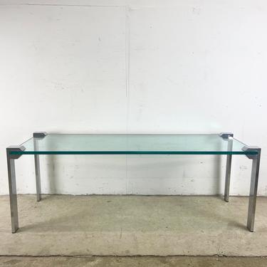 Mid-Century Chrome Coffee Table, Made in Italy 