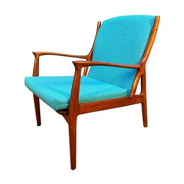 Vintage Danish Mid Century Modern Teak Lounge Chair by Erik Andersen & Palle Pedersen for Horsnaes Møbler 
