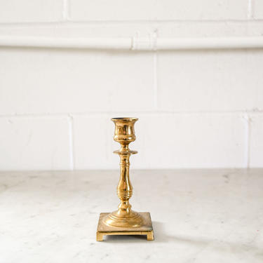 vintage english brass candlestick ii