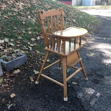 wooden high chair