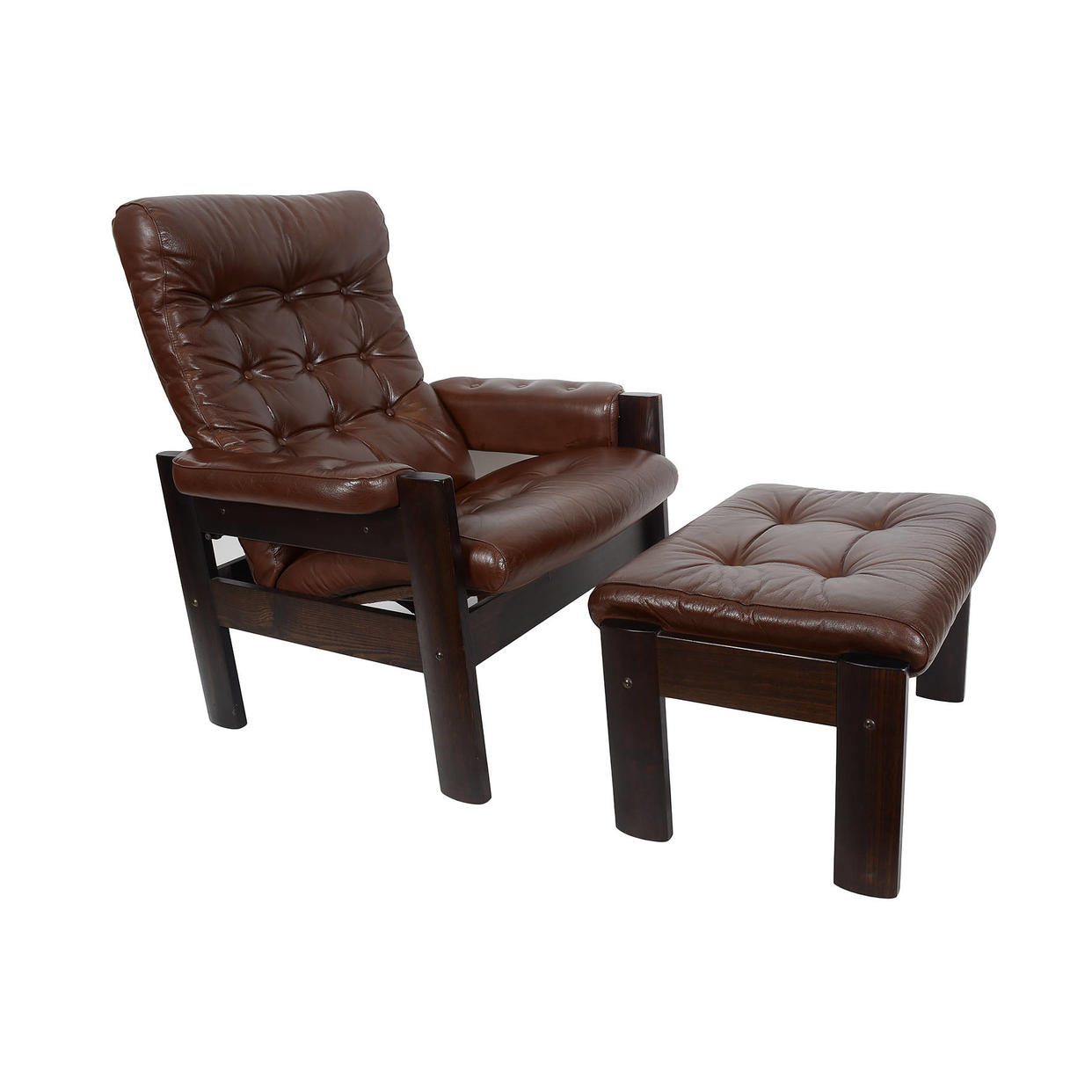 Leather Ekornes Stressless Amigo Reclining Chair & Ottoman Norway