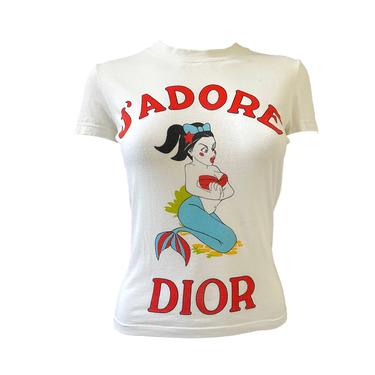 Dior White Mermaid T-Shirt