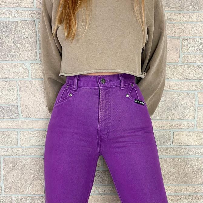 Hot Pink Vintage 80s High Waisted Rocky Mountain Western Jeans