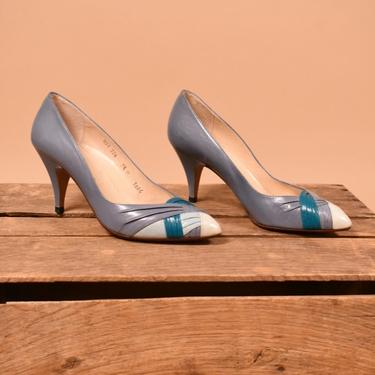 Blue 80s Pumps By Nina, 7.5