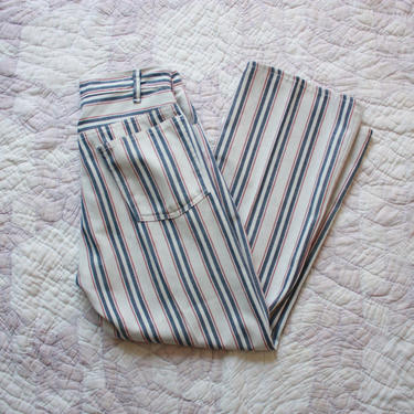 70s Levis Sta Prest Striped Pants Flared Bell Bottoms Size | No 