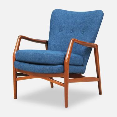 Kurt Olsen Model-215 Wing Back Chair for Slagelse Møbelvaerk