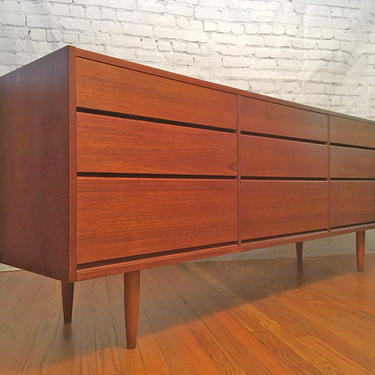 Danish Modern Falster Møbelfabrik Teak Dresser / Credenza (PureVintageNYC) 