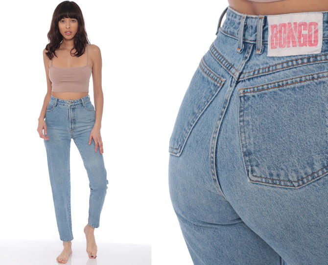Tangle vejr Daisy Bongo Jeans 24 -- Mom Skinny Jeans High Waisted Jeans 80s Denim Cigarette  Pants Blue Stone Washed Slim 90s Vintage Extra Small xs by ShopExile from  Shop Exile of Los Angeles, CA | ATTIC