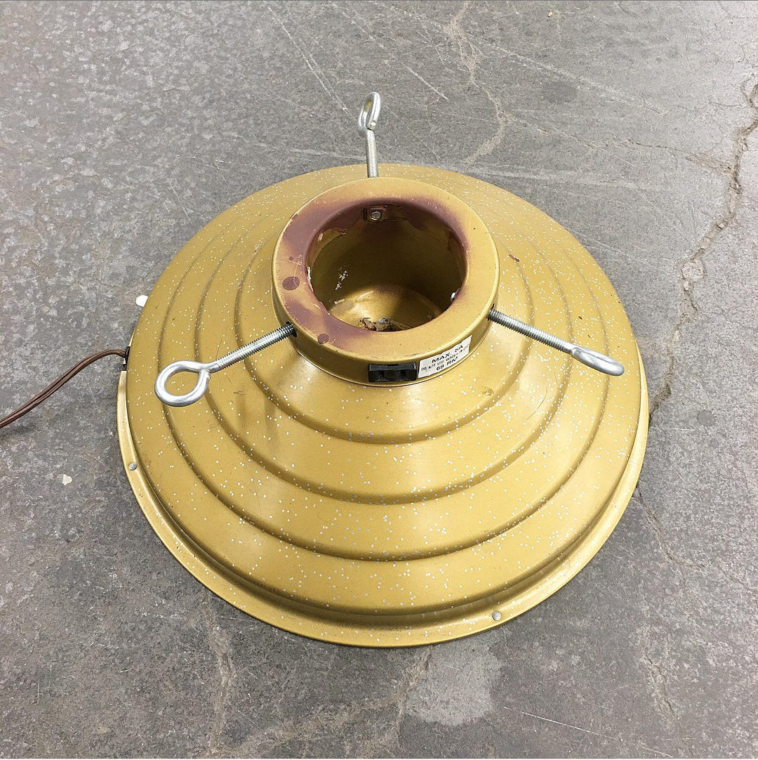 Vintage Rotating Christmas Tree Stand Retro 1960s Music Star Bell + Retrospect Vintage