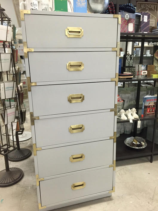 Dixie Tall Campaign Gray Dresser By Stylishpatina From Stylish