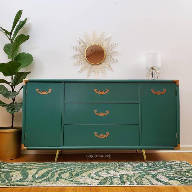 SOLD*** Emerald Green Glam Buffet/Server/Credenza Gingie Makes
