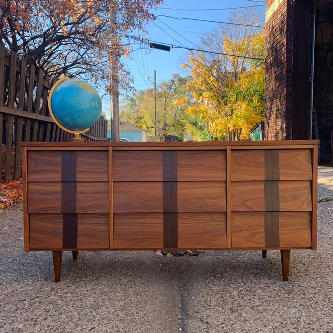 Refinished Mid Century 9 Drawer Lowboy Dresser From Covet Of