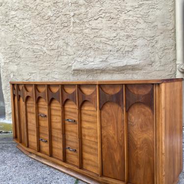 Mid century credenza Kent Coffey perspecta console cabinet mid century modern sideboard 