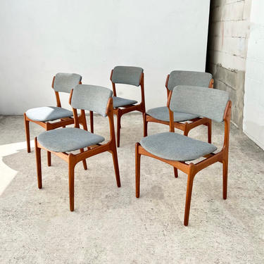 Set of 5 Danish Teak Chairs by Domus Danica