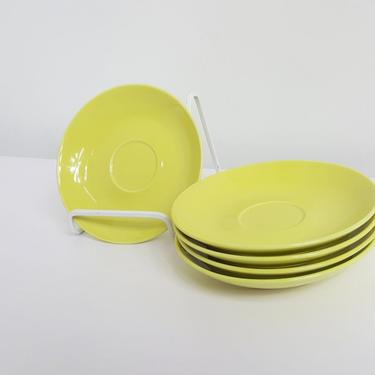 Arabia of Finland Yellow Saucer Plates 