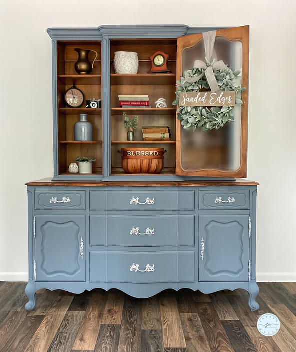 French Provincial Hutch, Antique Hutch; Dining Room, China