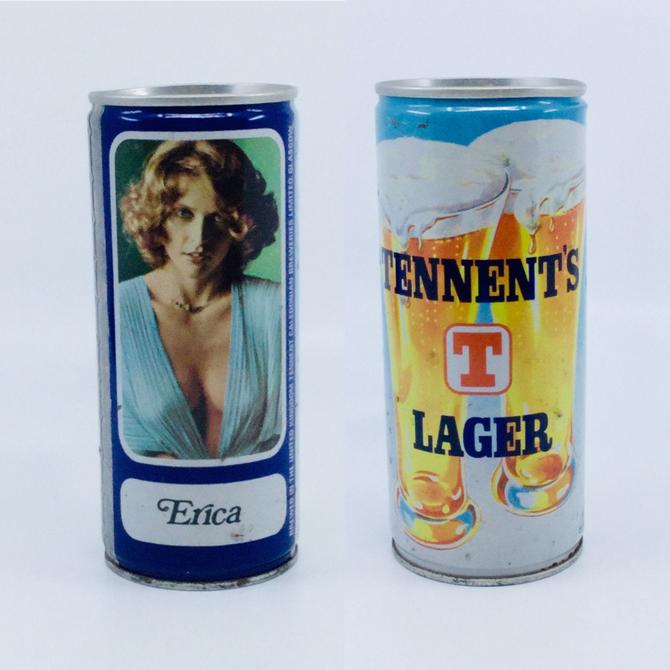Vintage Tennents Lager Girl Erica Can Pull Tab Empty Collectable