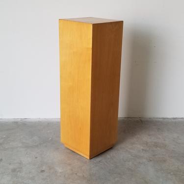 Post Modern Wood Pedestal 