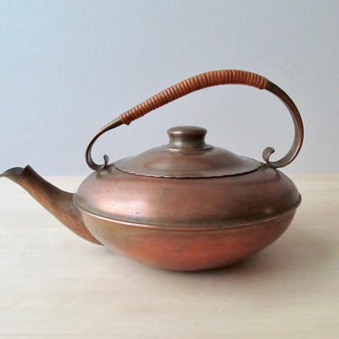 hammered copper teapot arts and crafts style Craftsman Co 312 