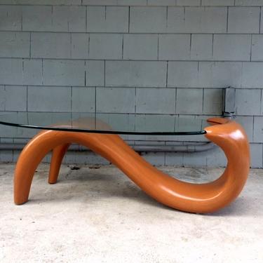 Modern Biomorphic Pearsall Style Coffee Table