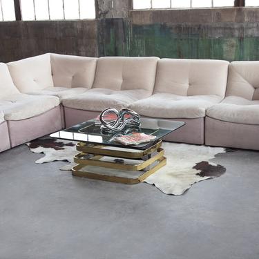 Minimalist POSTMODERN Modular 6 piece sofa sectional Post Modern Modernist WOW &amp;quot;pit sofa&amp;quot; Milo Baughman De Sede Togo Roset Bobois Attributed 