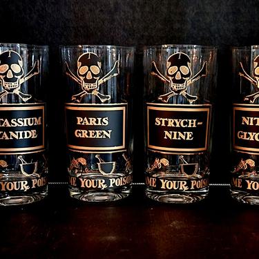 6 George Briard &amp;quot;Name Your Poison&amp;quot; Glasses 