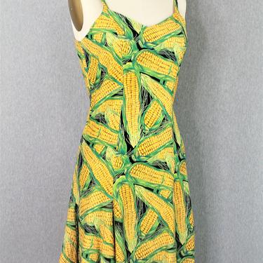 Farmer's Daughter - Corn Themed - Pair with Jean Jacket -  Sundress - Cynthia Rowley - Marked size 6 
